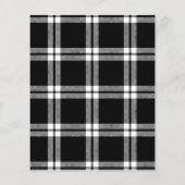 Winterdennen | Plaid Christmas Budget Invitation (Achterkant)