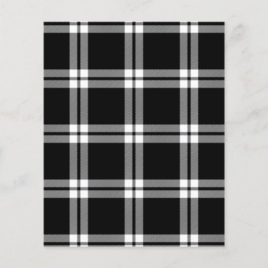 Winterdennen | Plaid Christmas Budget Invitation (Achterkant)