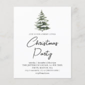 Winterdennen | Plaid Christmas Budget Invitation (Voorkant)