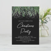 Winterdennen | Plaid Kerstvakantie feestje Kaart (Staand voorkant)