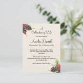 Winterdennenappel-herdenkingskaart Kaart (Staand voorkant)