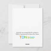 Winterdennenappels Feestdagenkaart (Achterkant)