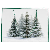 Winterdennenbomen Groot Cadeauzakje (Achterkant)