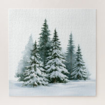 Winterdennenbomen