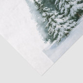 Winterdennenbomen Tissuepapier (Detail)