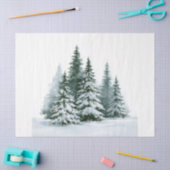 Winterdennenbomen Tissuepapier (Craft)