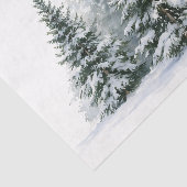 Winterdennenbomen Tissuepapier (Detail)