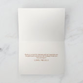 Winterdennenboom Bloem Bruiloft Feest Bedankkaart (Binnen)