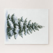 Winterdennenboom Legpuzzel (Horizontaal)