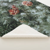 Winterdennenboom Sherpa Deken (3/4)