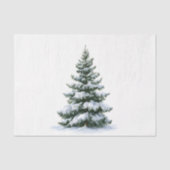 Winterdennenboom Tissuepapier (Voorkant)