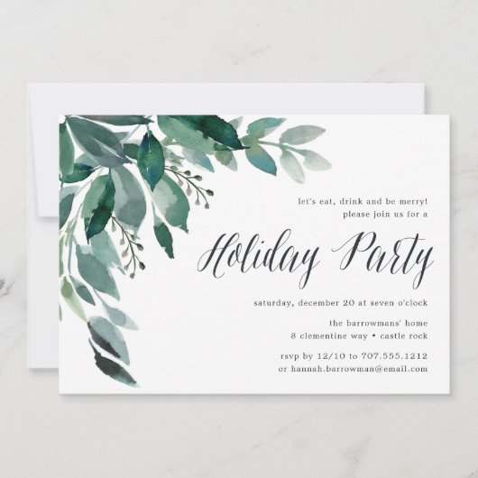 Winterdichtheid | Uitnodiging feestdag (Voorkant)