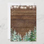 Winterdier Baby Het is koud buiten Baby shower Kaart (Achterkant)