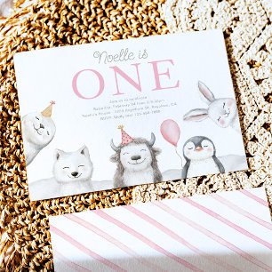 Winterdieren 1e verjaardag uitnodiging