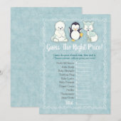 Winterdieren Baby raden het juiste prijsspel (Voorkant / Achterkant)