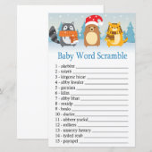 Winterdieren Baby-tekstrammer (Voorkant / Achterkant)