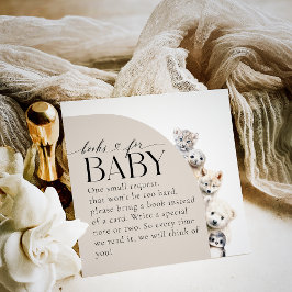 Winterdieren Boek Aanvraag Baby shower Informatiekaartje