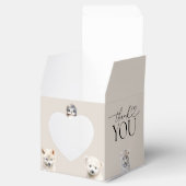 Winterdieren Genderneutraal Baby shower Bedankdoosjes (Geopend)