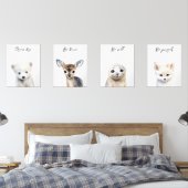 Winterdieren Genderneutraal Baby shower Cadeau Muurkunst Sets (Slaapkamer)
