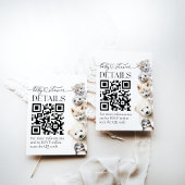 Winterdieren Genderneutraal Baby shower DETAILS Informatiekaartje