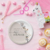 Winterdieren Genderneutraal Baby shower Papieren Bordje (Feest)