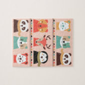 Winterdieren Jigzaag Puzzle Legpuzzel (Horizontaal)