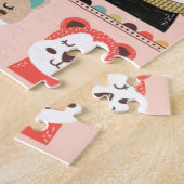 Winterdieren Jigzaag Puzzle Legpuzzel (Zijkant)