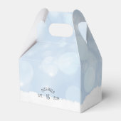 Winterdieren Koud Buiten Baby shower Favor Box Bedankdoosjes (Achterkant)
