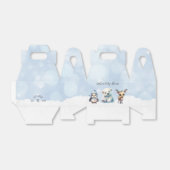Winterdieren Koud Buiten Baby shower Favor Box Bedankdoosjes (Uitgevouwen)