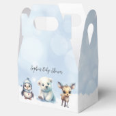 Winterdieren Koud Buiten Baby shower Favor Box Bedankdoosjes (Geopend)