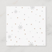 Winterdieren Luier Raffle Baby shower Informatiekaartje (Achterkant)