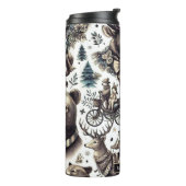 winterdieren patroon thermosbeker (Gedraaid links)