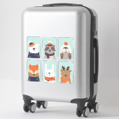 Winterdieren stickers (Koffer)