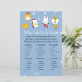 Winterdieren Wat is er in je handtas? (Staand voorkant)