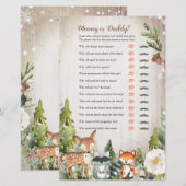 Winterdieren Woodland mammie of papa Game (Voorkant / Achterkant)