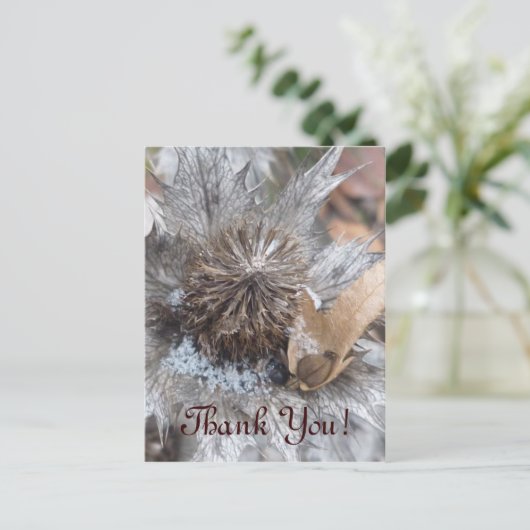 Winterdistel - Dank u Kaart (Staand voorkant)