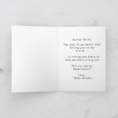 Winterdoop Godmother-voorstel Kaart (Binnen)