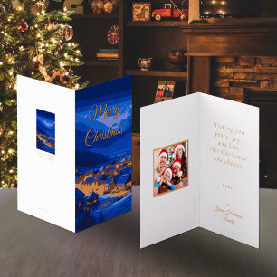 winterdorp aangepaste kerst Kaart