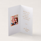  winterdorp aangepaste kerst Kaart (Binnen)