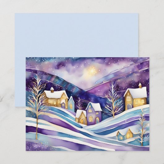 winterdorp-briefkaart briefkaart (Voorkant / Achterkant)