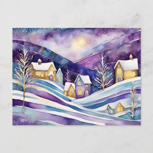 winterdorp-briefkaart briefkaart (Voorkant)