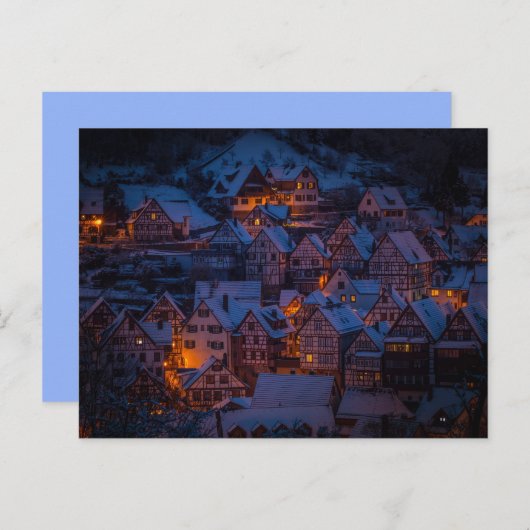 winterdorp-briefkaart briefkaart (Voorkant / Achterkant)