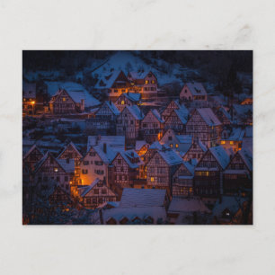 winterdorp-briefkaart briefkaart