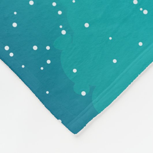 Winterdorp en grondhog fleece deken (Hoek)