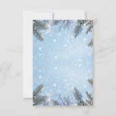 Winterdorp en Kerstsneeuwfeest Kaart (Achterkant)