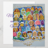 Winterdorp Feestdagenkaart (Voorkant / Achterkant)