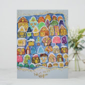 Winterdorp Feestdagenkaart (Staand voorkant)