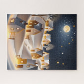 WINTERDORP KUNST KERSTMIS LEGPUZZEL (Horizontaal)