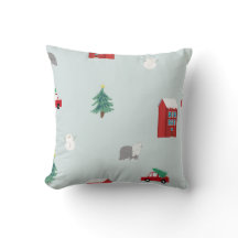 Winterdorp Kussen - Kerstcadeau & Decoratie