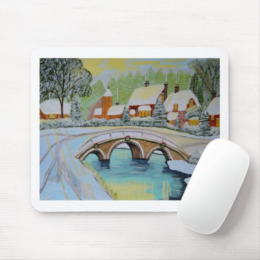winterdorp muismat (Met muis)